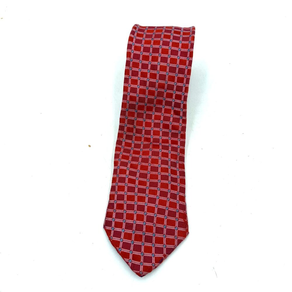 Tommy Hilfiger Silk Plaid Multi Colored Tie